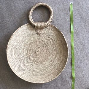 Handmade circle woven bag